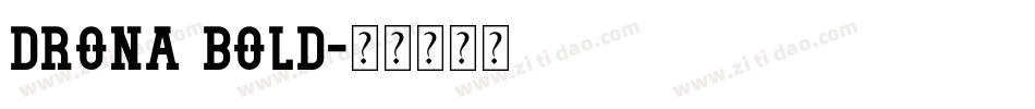 Drona Bold字体转换